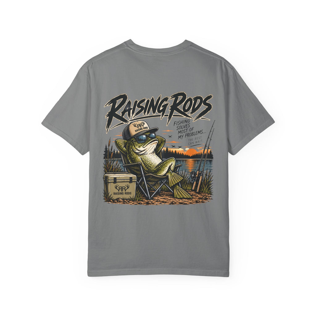 Fishing T-Shirt — "Raising Rods" Bass Fishing Graphic Tee