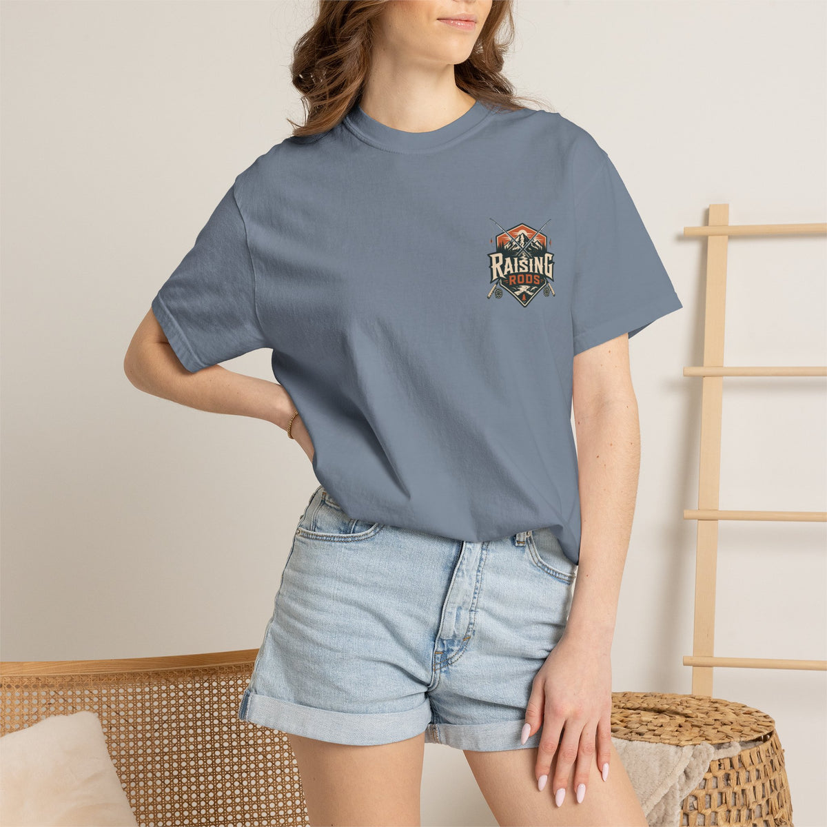 Fishing T-Shirt — "Raising Rods" Bass Fishing Graphic Tee