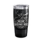 Raising Rods 20oz Hunting Tumbler — Deer Antler Rustic Insulated Cup