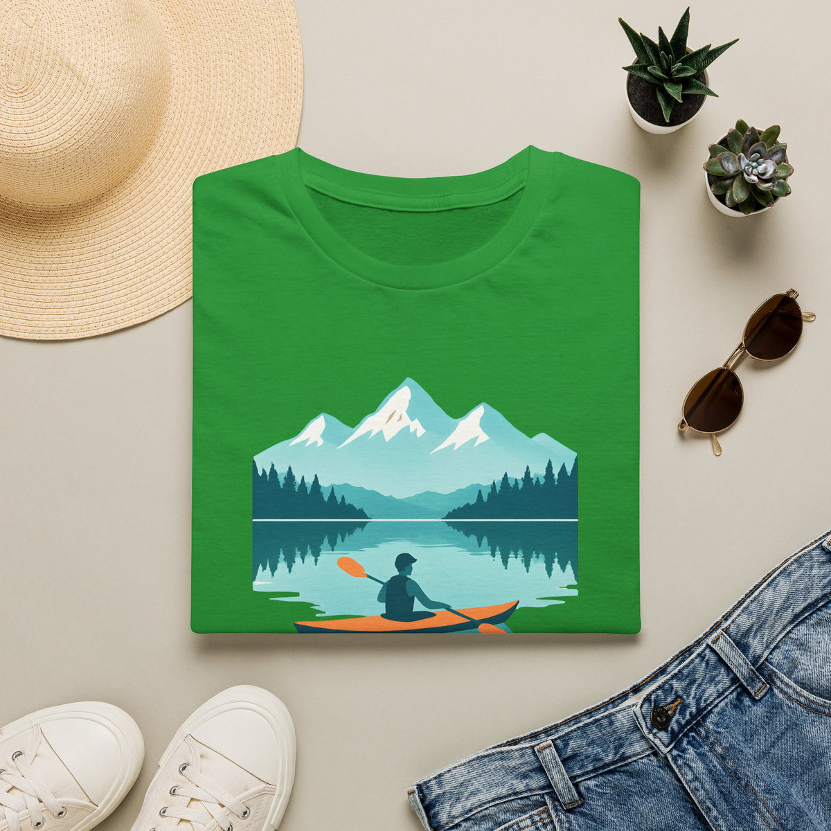 Kayak on Alpine Lake T-Shirt