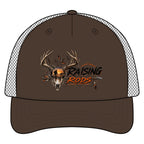 Raising Rods Deer Skull Trucker Hat — Hunting Camouflage Mesh Cap