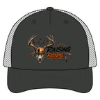 Raising Rods Deer Skull Trucker Hat — Hunting Camouflage Mesh Cap
