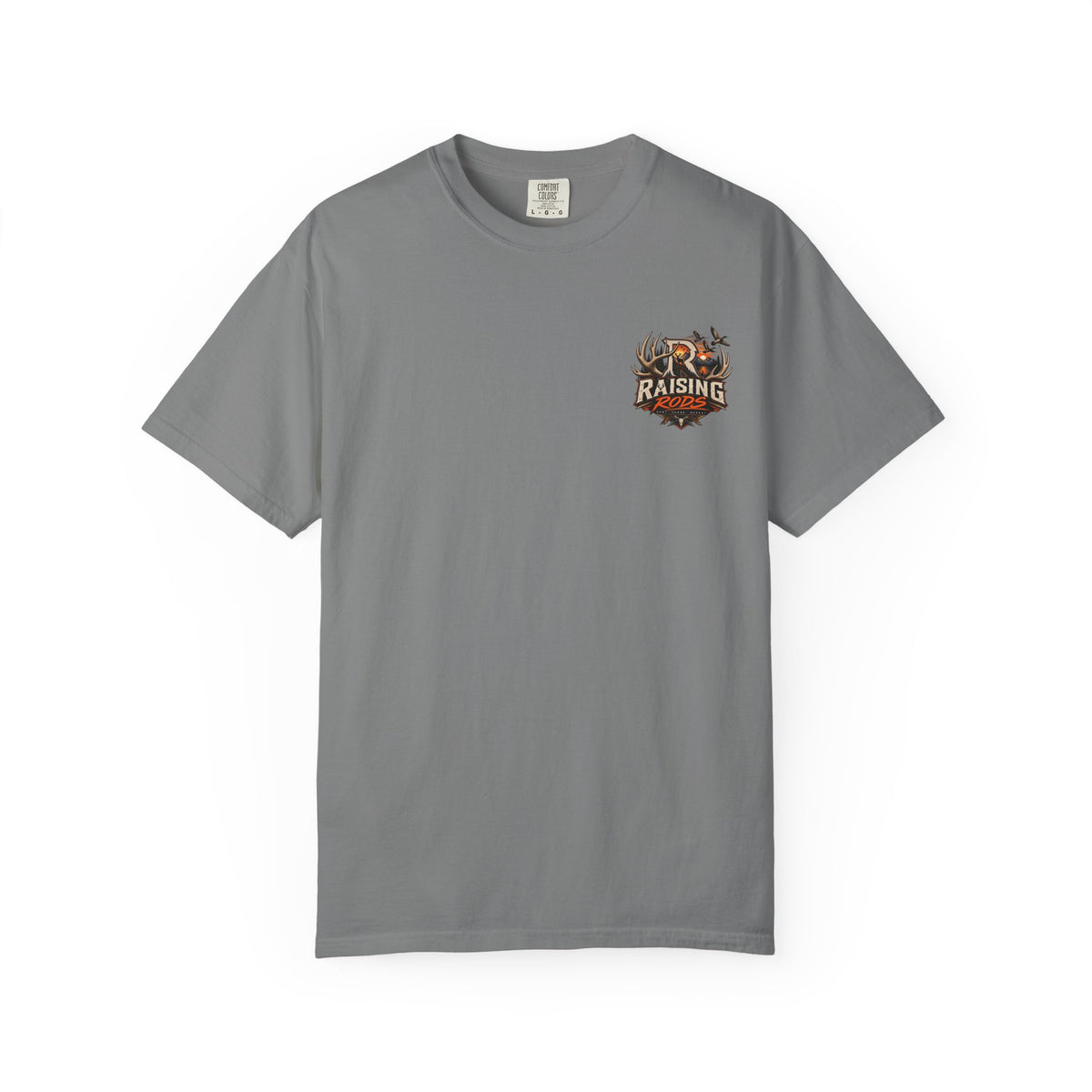 Raising Rods Hunting T-Shirt — Outdoor Deer & Duck Logo Tee