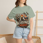 Hunting Logo T-Shirt — "Raising Rods" Deer & Duck Outdoor Tee