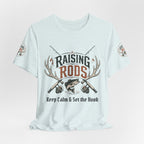Raising Rods Fishing Tee — "Keep Calm & Get the Hook" Angler T‑Shirt