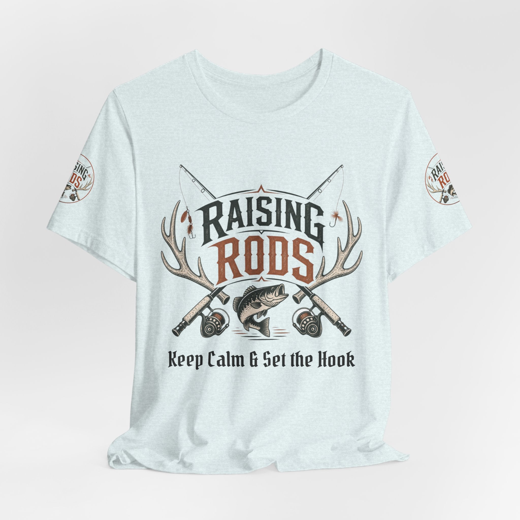 Raising Rods Fishing Tee — "Keep Calm & Get the Hook" Angler T‑Shirt