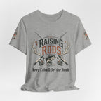 Raising Rods Fishing Tee — "Keep Calm & Get the Hook" Angler T‑Shirt