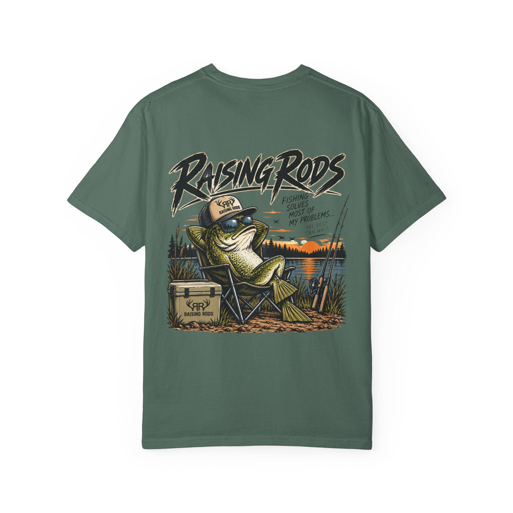 Fishing T-Shirt — "Raising Rods" Bass Fishing Graphic Tee