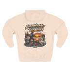 Fishing Hoodie — "Early Mornings Tight Lines" Graphic Fleece Pullover