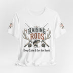 Raising Rods Fishing Tee — "Keep Calm & Get the Hook" Angler T‑Shirt