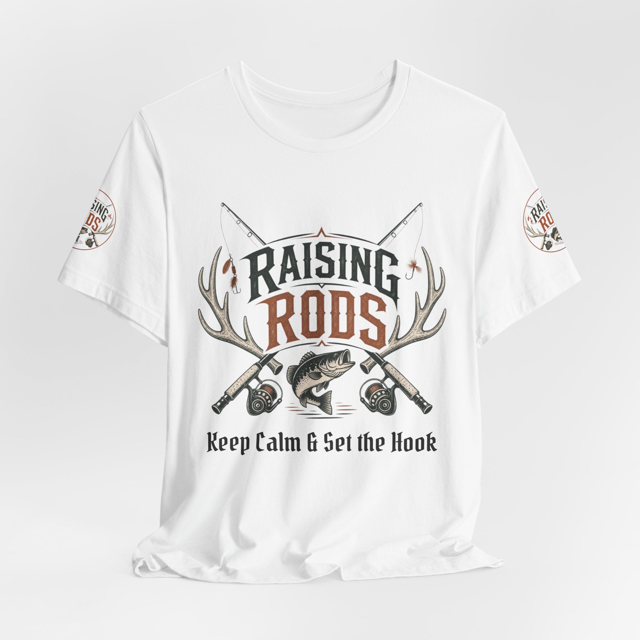Raising Rods Fishing Tee — "Keep Calm & Get the Hook" Angler T‑Shirt