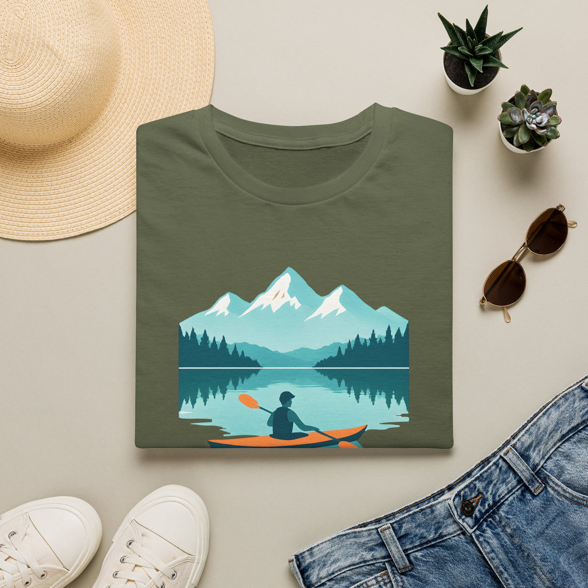 Kayak on Alpine Lake T-Shirt