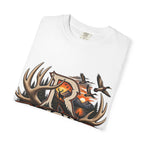 Hunting Logo T-Shirt — "Raising Rods" Deer & Duck Outdoor Tee