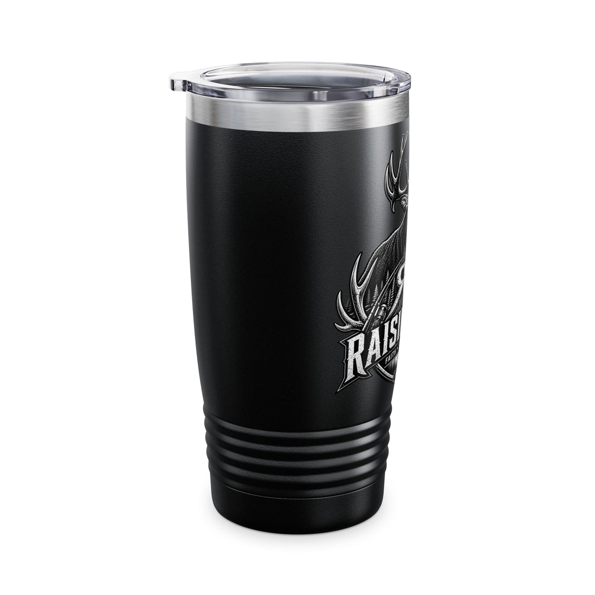 Raising Rods 20oz Hunting Tumbler — Deer Antler Rustic Insulated Cup