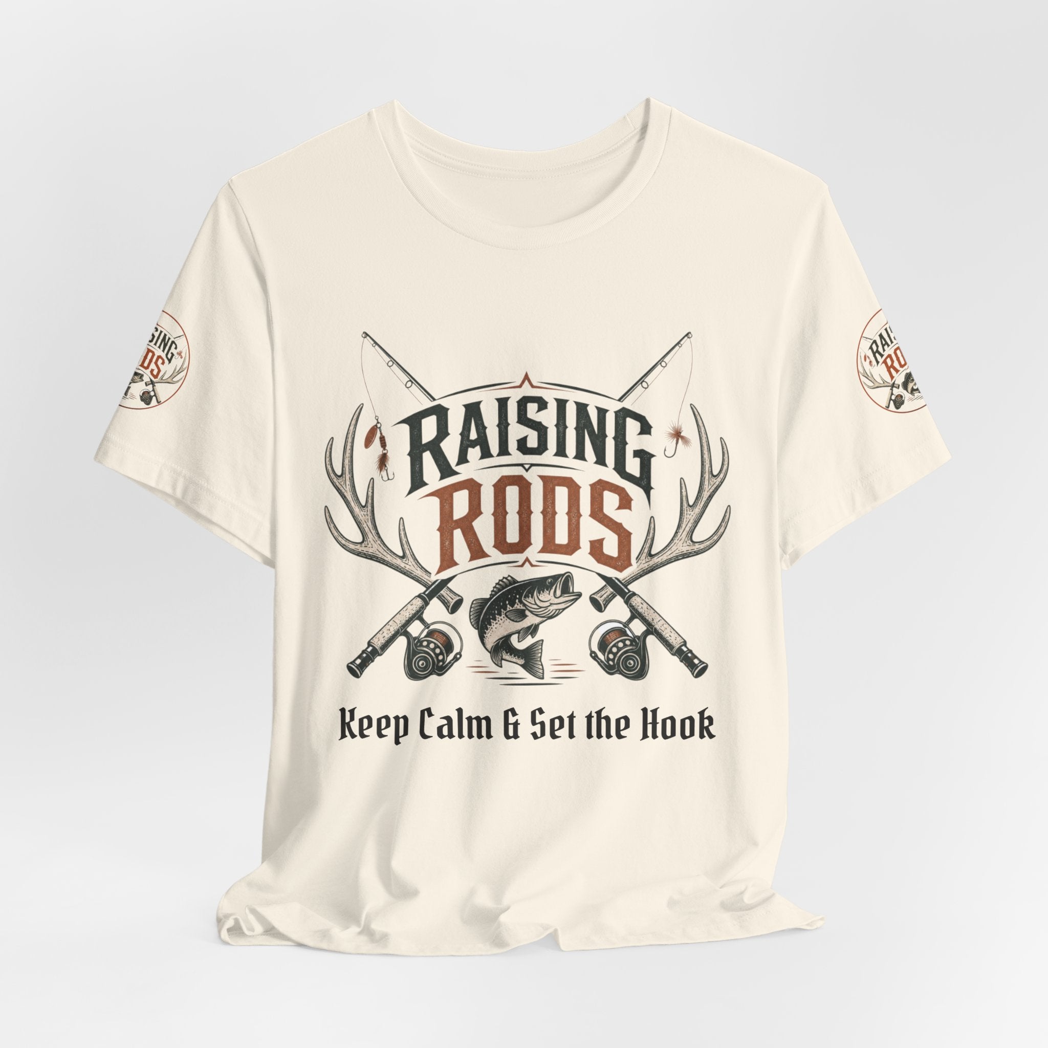 Raising Rods Fishing Tee — "Keep Calm & Get the Hook" Angler T‑Shirt