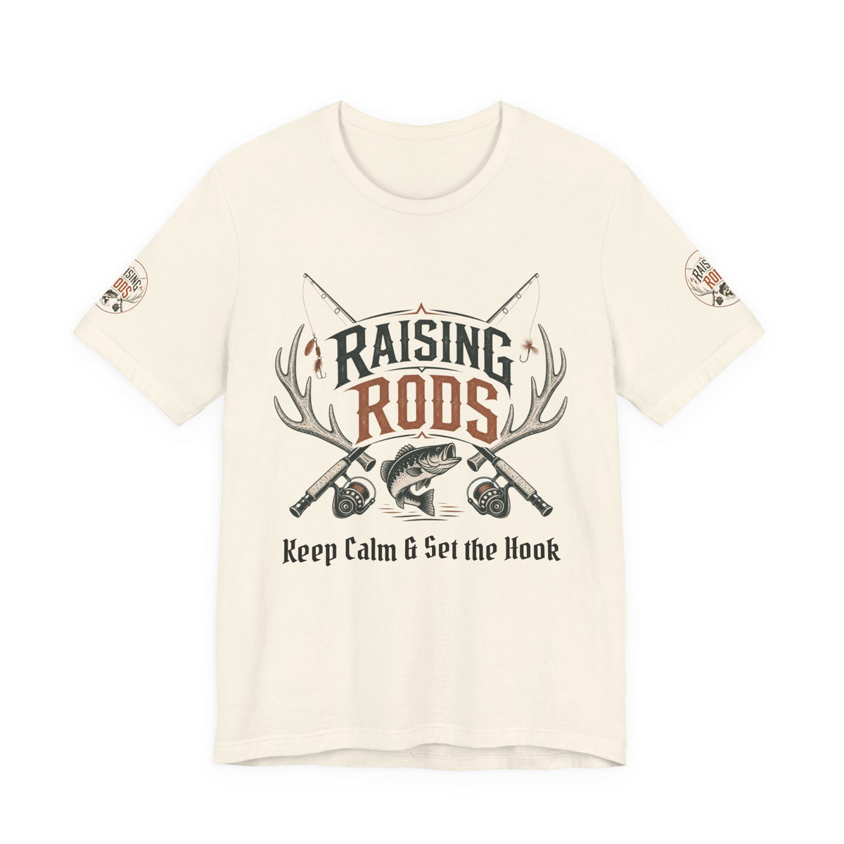 Raising Rods Fishing Tee — "Keep Calm & Get the Hook" Angler T‑Shirt