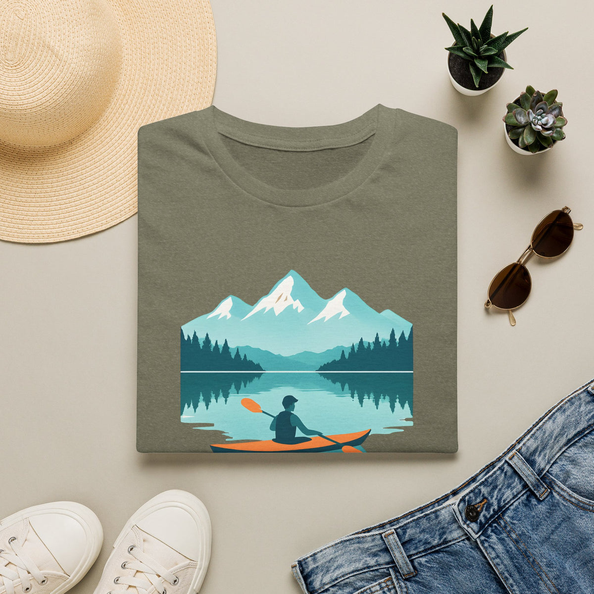 Kayak on Alpine Lake T-Shirt