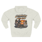 Fishing Hoodie — "Early Mornings Tight Lines" Graphic Fleece Pullover