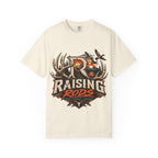 Hunting Logo T-Shirt — "Raising Rods" Deer & Duck Outdoor Tee