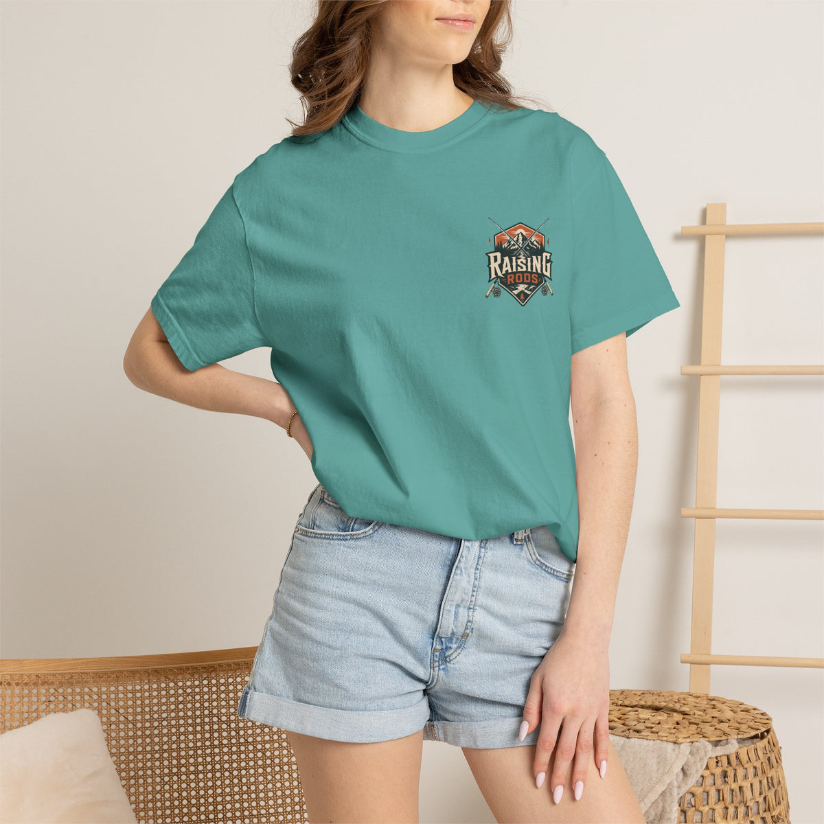 Fishing T-Shirt — "Raising Rods" Bass Fishing Graphic Tee