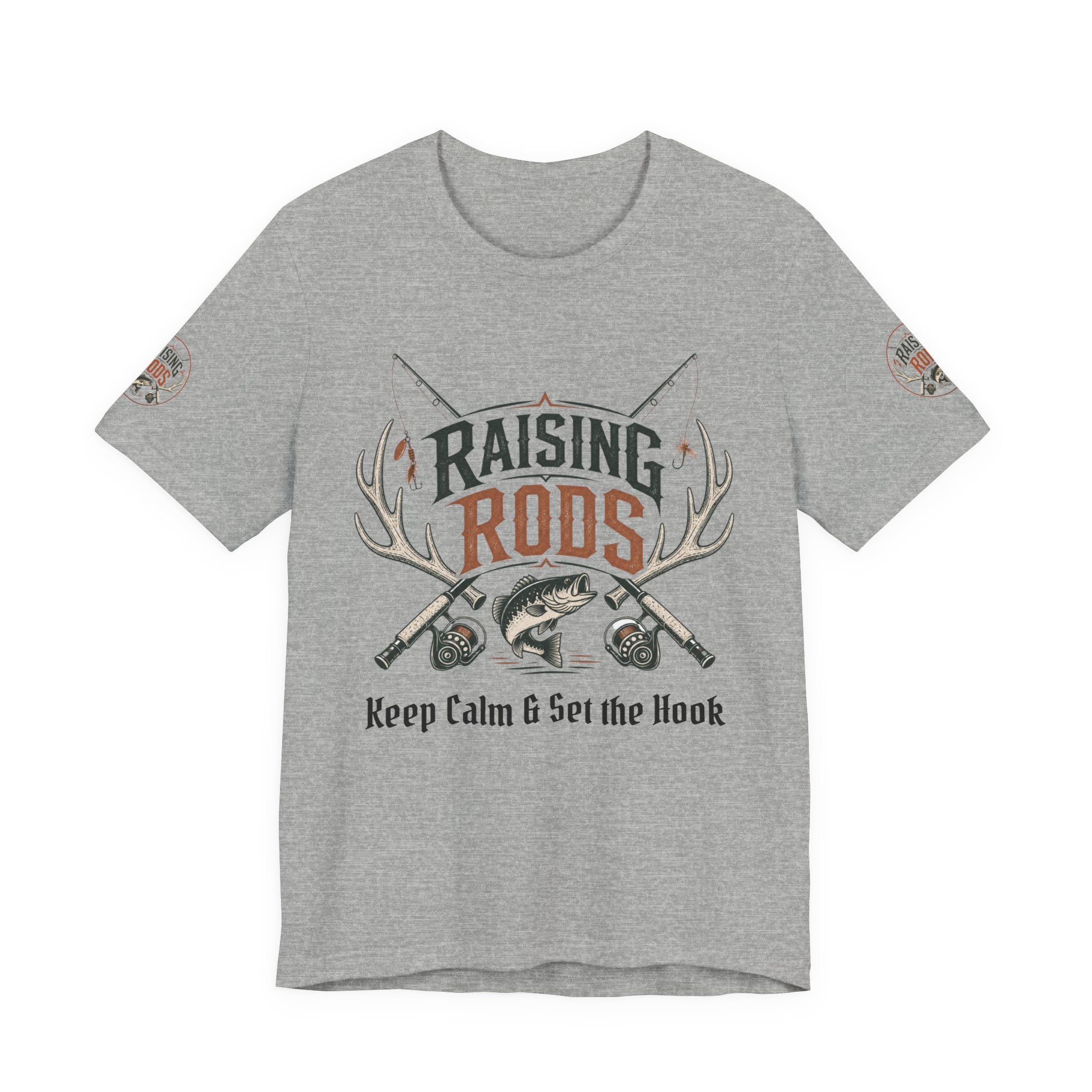 Raising Rods Fishing Tee — "Keep Calm & Get the Hook" Angler T‑Shirt