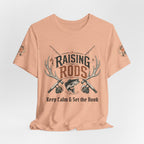 Raising Rods Fishing Tee — "Keep Calm & Get the Hook" Angler T‑Shirt