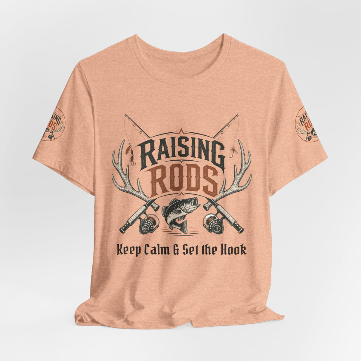 Raising Rods Fishing Tee — "Keep Calm & Get the Hook" Angler T‑Shirt