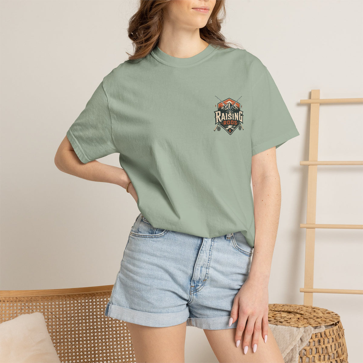 Fishing T-Shirt — "Raising Rods" Bass Fishing Graphic Tee