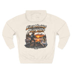 Fishing Hoodie — "Early Mornings Tight Lines" Graphic Fleece Pullover