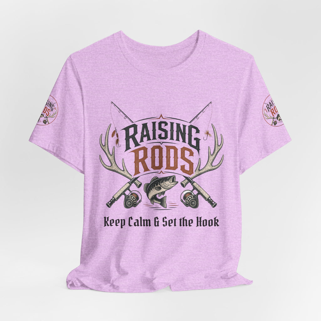 Raising Rods Fishing Tee — "Keep Calm & Get the Hook" Angler T‑Shirt
