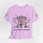 Raising Rods Fishing Tee — "Keep Calm & Get the Hook" Angler T‑Shirt