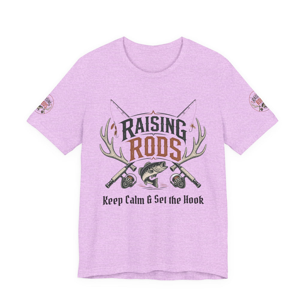 Raising Rods Fishing Tee — "Keep Calm & Get the Hook" Angler T‑Shirt