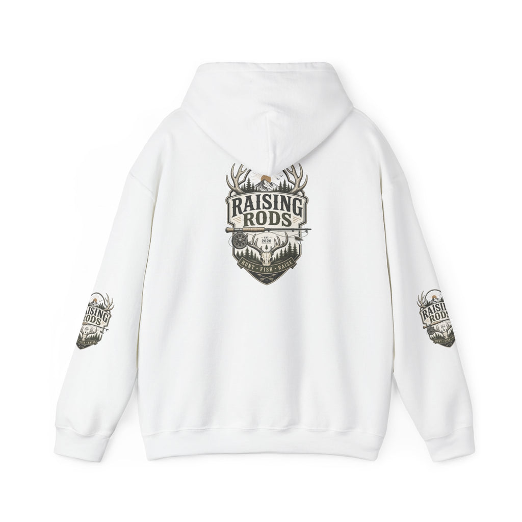 Raising Rods Deer Antler Hoodie — Hunting Crewneck Pullover