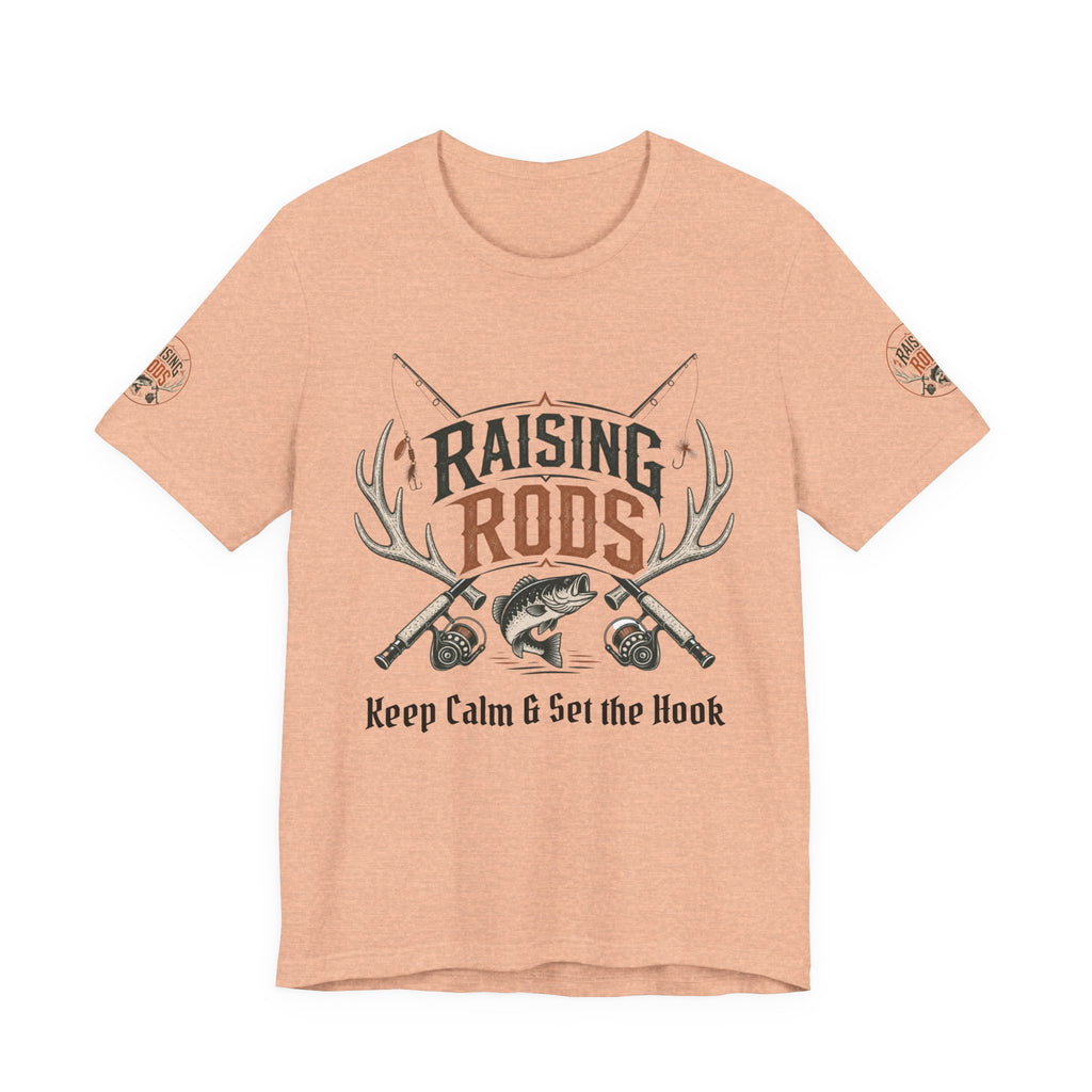 Raising Rods Fishing Tee — "Keep Calm & Get the Hook" Angler T‑Shirt
