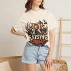 Hunting Logo T-Shirt — "Raising Rods" Deer & Duck Outdoor Tee