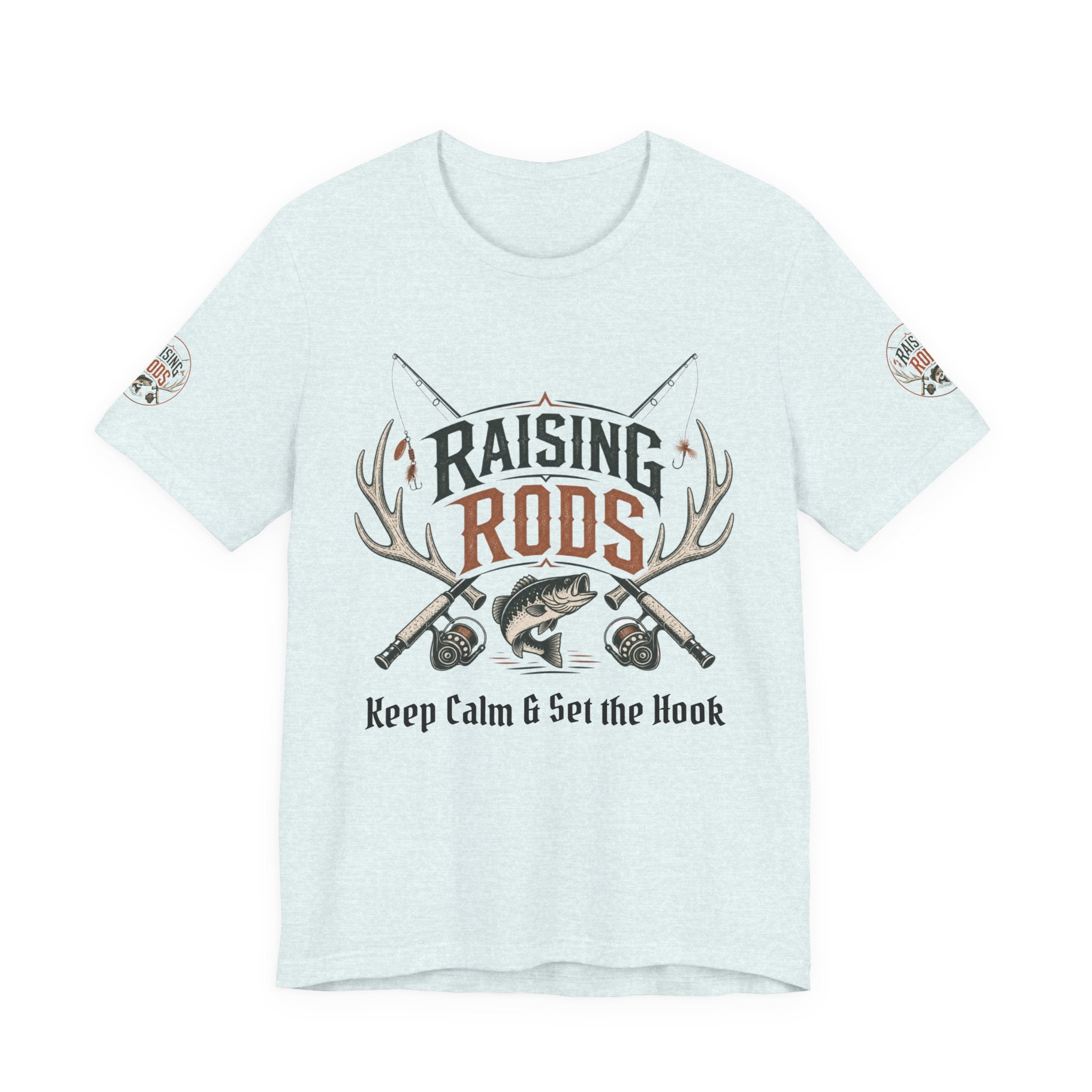 Raising Rods Fishing Tee — "Keep Calm & Get the Hook" Angler T‑Shirt