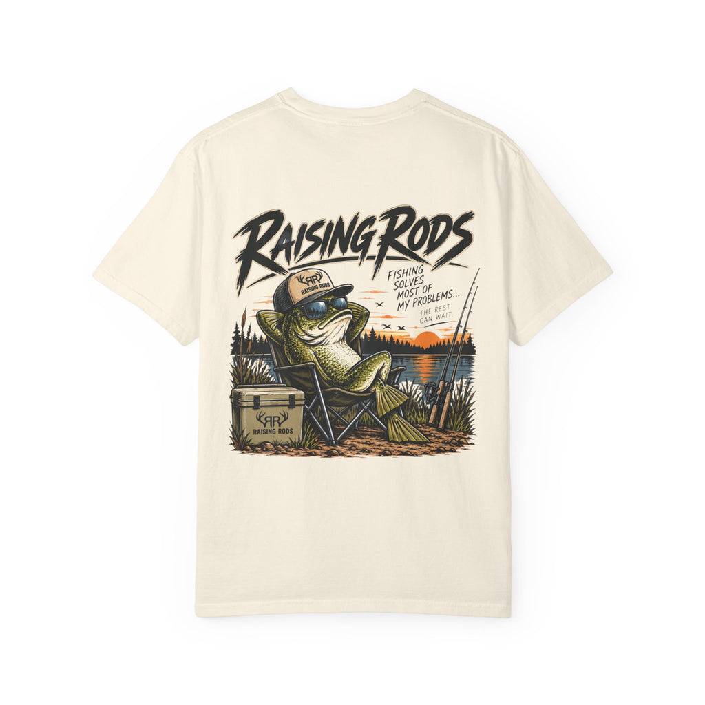 Fishing T-Shirt — "Raising Rods" Bass Fishing Graphic Tee